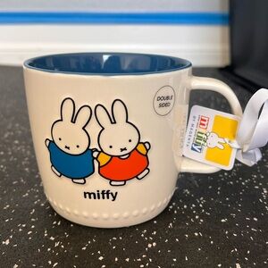 Miffy White and Blue Mug with Colorful Characters